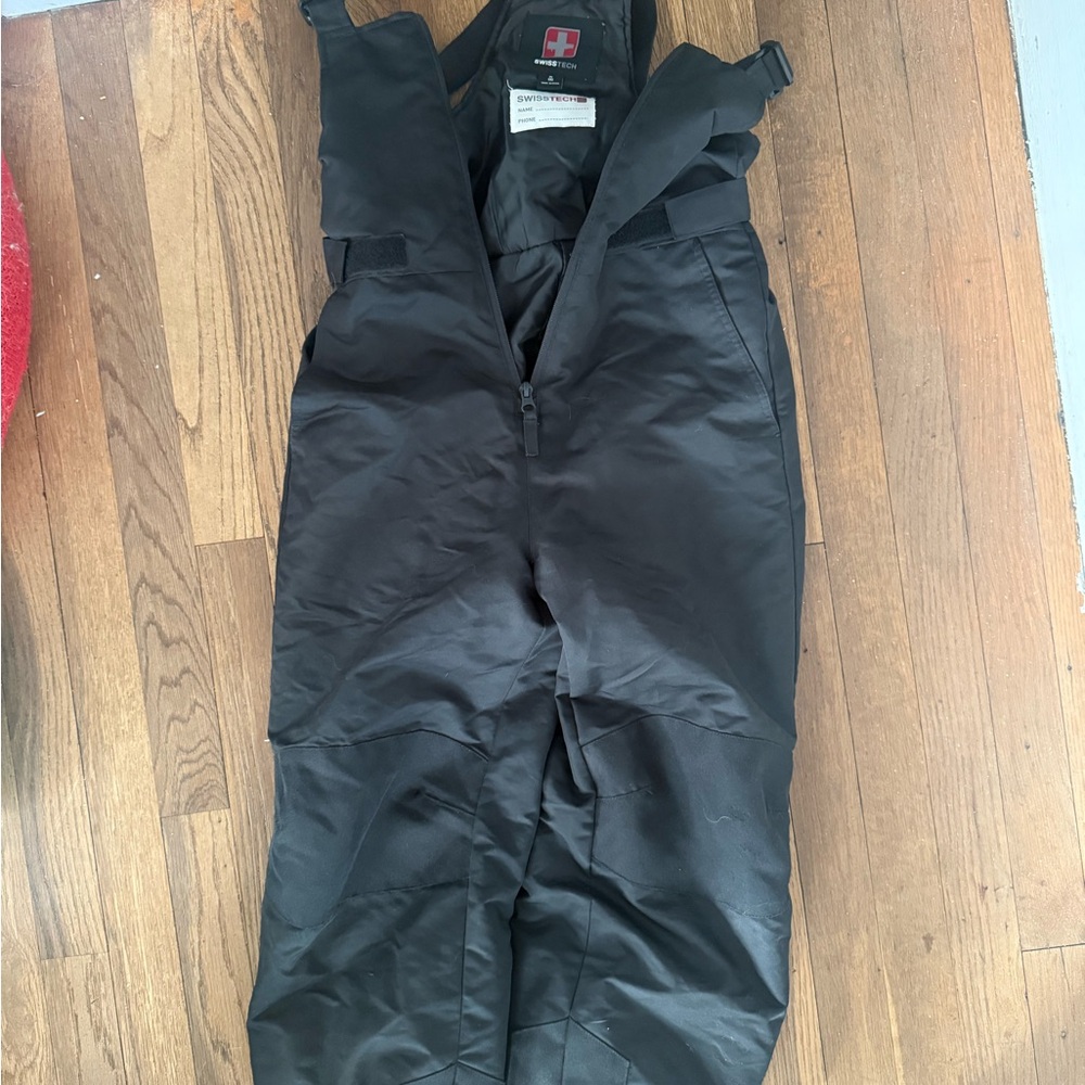 Swiss Tech Black Kids Snow Pants